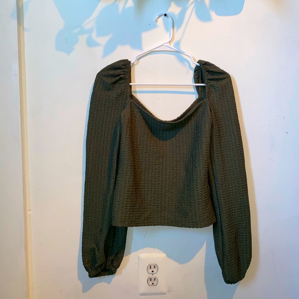 Express One Eleven Puff Sleeve Top